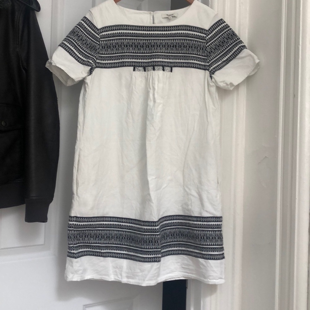 Madewell Embroidered Dress Sz L
